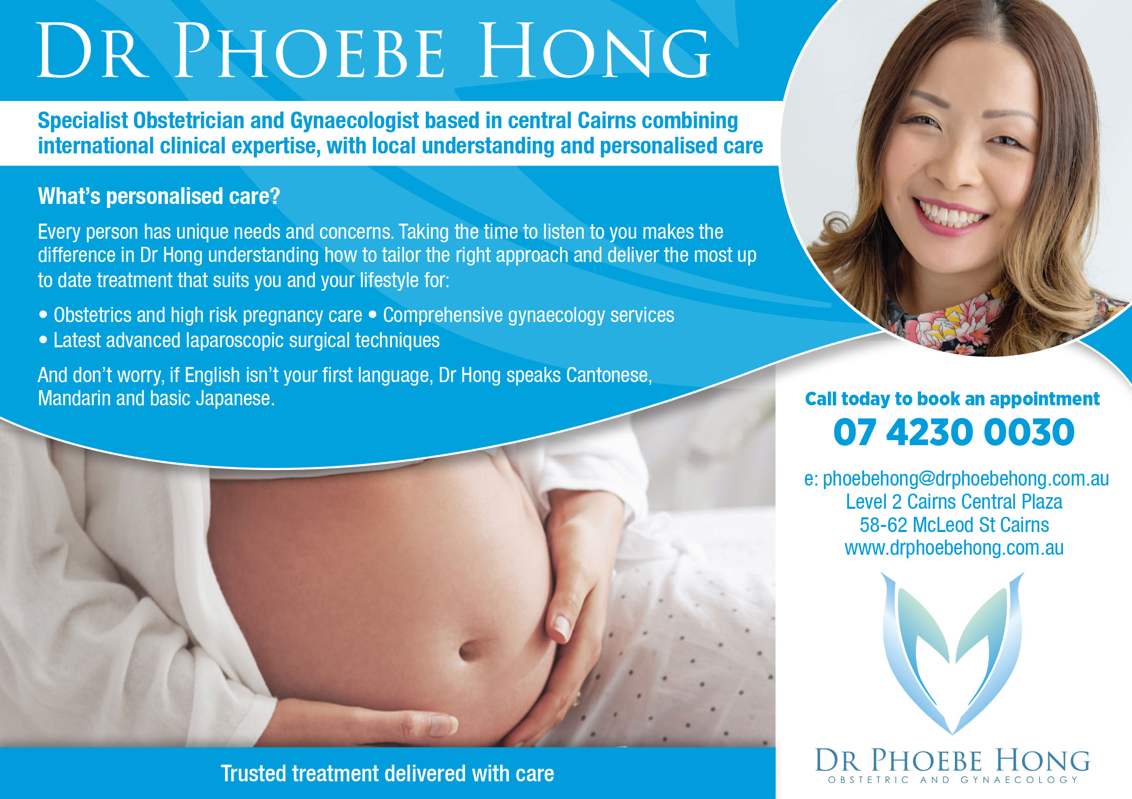 Phoebe Hong Half pagr ad